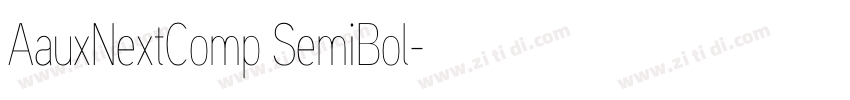 AauxNextComp SemiBol字体转换